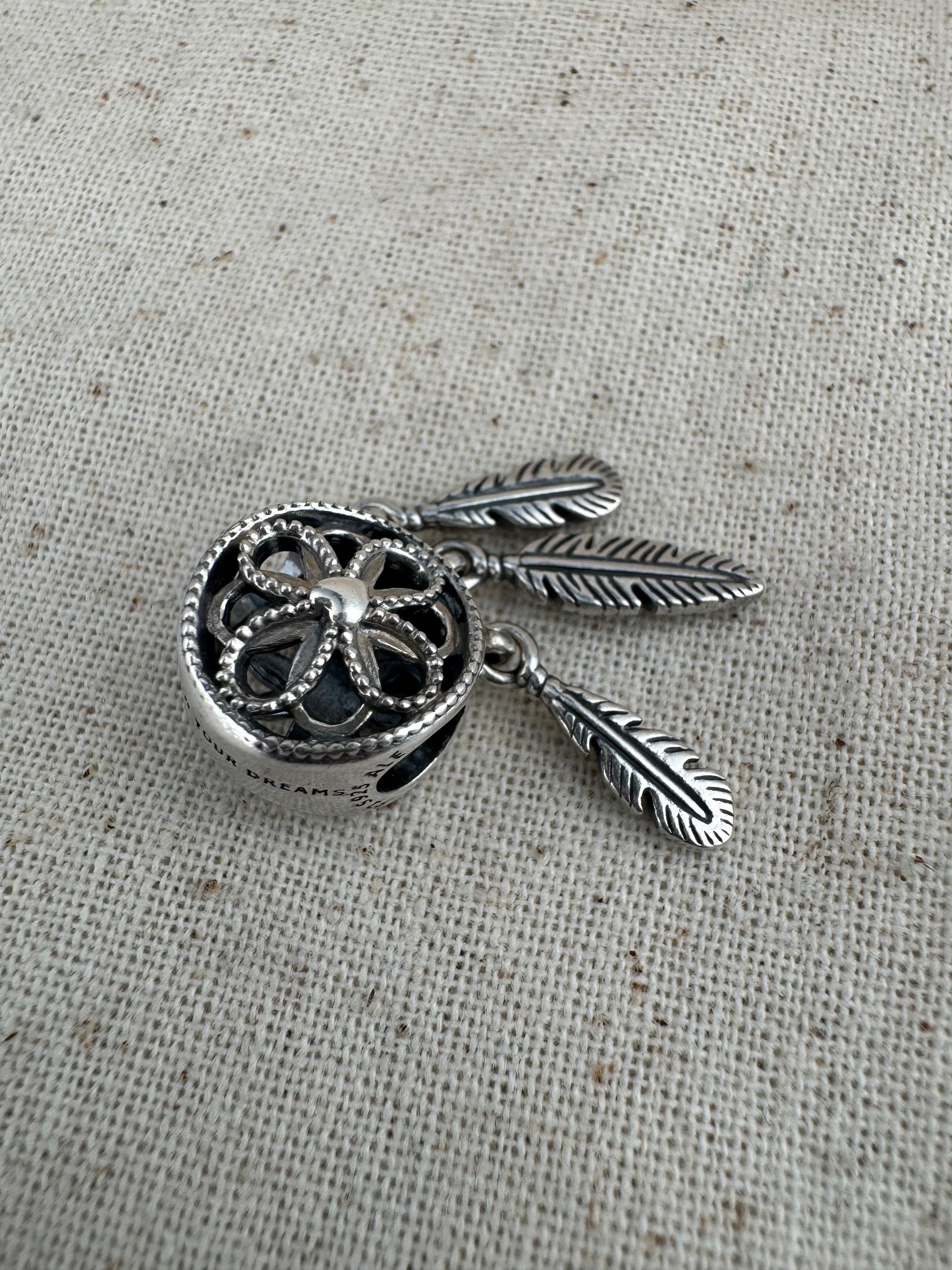 Pandora 925 ALE Silver Dreamcatcher Charm