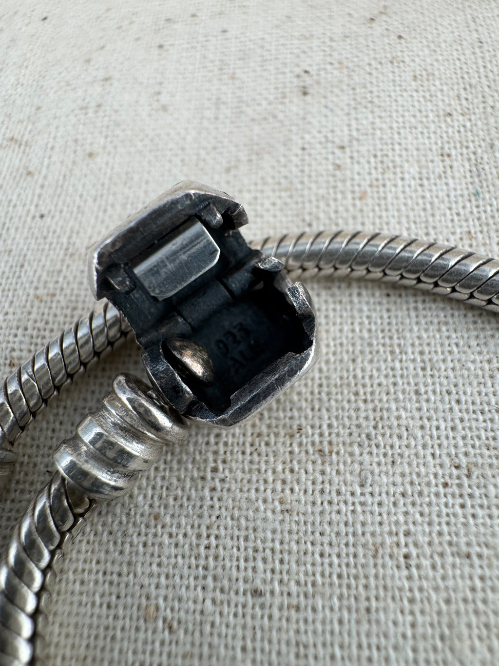 Pandora 925 ALE Snake Charm Bracelet Silver 20cm