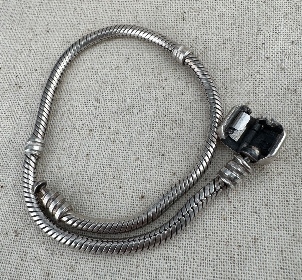 Pandora 925 ALE Snake Charm Bracelet Silver 20cm